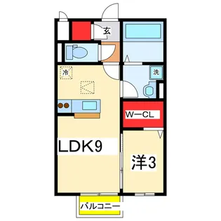メゾンさくら【1階】の間取り