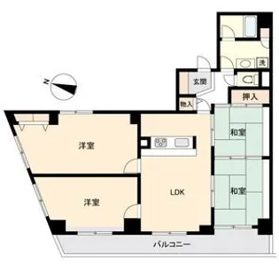 宮城県仙台市青葉区小松島2【マンション】の間取り