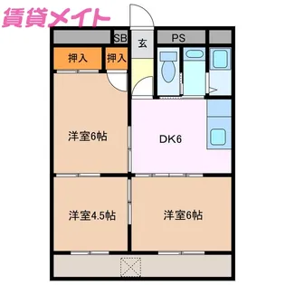 杉野ビル【2階】の間取り