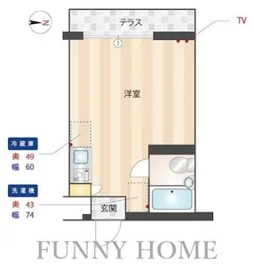 メインステージ経堂第2【1階】の間取り