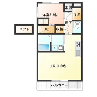 バンベールNorth【1階】の間取り