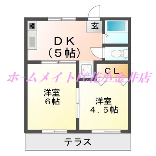 グリーンビラ【1階】の間取り