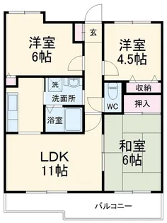 鷺沼ドルチェヴィータ【1階】の間取り