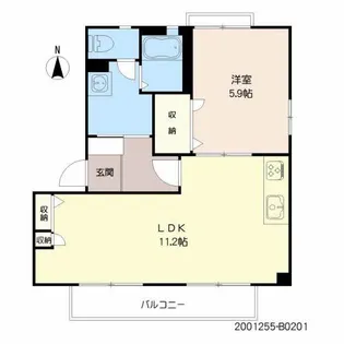 ガーデンホームズ大原 B棟【2階】の間取り