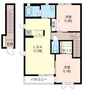 グロリアスヒルC【2階】の間取り