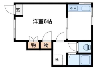 中村荘【1階】の間取り