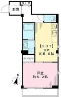 グランメゾン阿佐ヶ谷【2階】の間取り