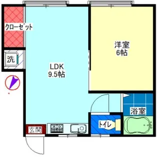第一西馬込ハイツ【3階】の間取り