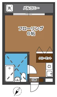 メゾンイースト【2階】の間取り