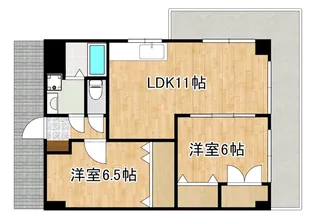 メゾン隼人(真孝)【6階】の間取り
