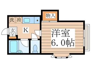 ハイツ クレッセント【1階】の間取り