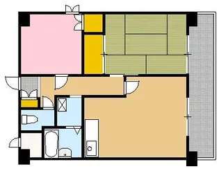 グラースビ吉野町【7階】の間取り