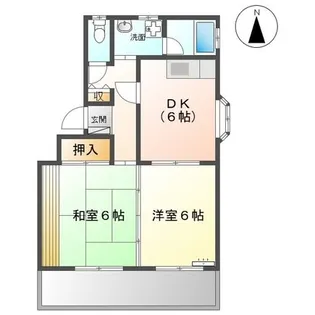 コーポ竜I【2階】の間取り