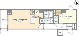 ディームス初台II【3階】の間取り