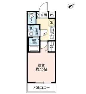 プレール・ドゥーク吉祥寺【1階】の間取り