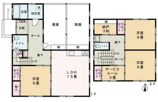 栃木県下都賀郡壬生町大師町【一戸建】の間取り