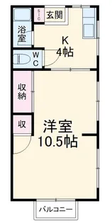 プチメゾン蕨【1階】の間取り