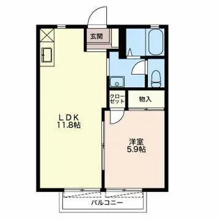 フレグランス ベルニナ【2階】の間取り