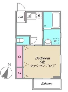 神奈川県横浜市保土ヶ谷区西谷3【アパート】の間取り