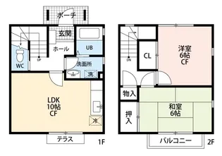 埼玉県所沢市大字上安松【一戸建】の間取り