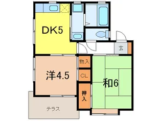 リビング芦屋【1階】の間取り