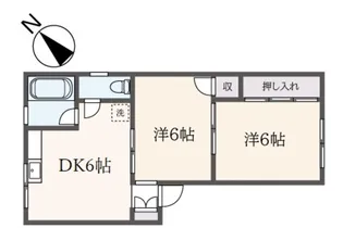 メゾン港南【1階】の間取り