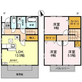 石川県金沢市直江町イ【一戸建】の間取り