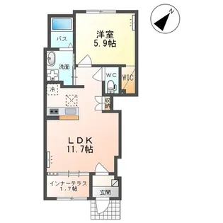リュミエール【1階】の間取り
