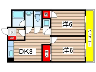 ベルヴィル【5階】の間取り