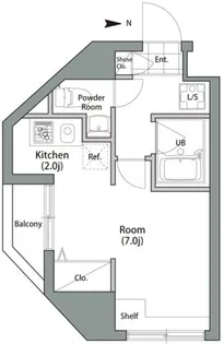 シャンブリーズ御茶ノ水【5階】の間取り