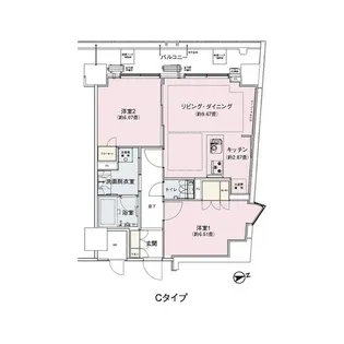 アンビエンテ駒込【8階】の間取り