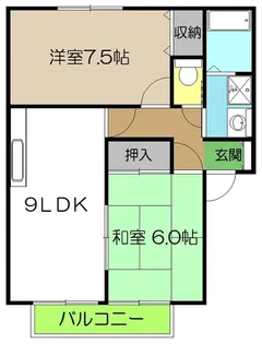 一翠館 北西棟【2階】の間取り