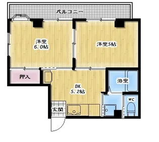 グランドルーフ(女性限定マンション)【2階】の間取り