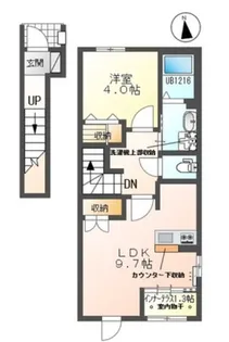 シェルル・スターテラス若林町(仮)【2階】の間取り