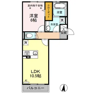 ロイジェントパークスレイクタウン III K【3階】の間取り