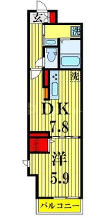 ルリアン千住緑町【3階】の間取り