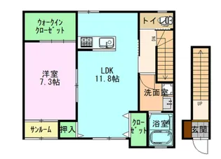 フィオーレ【2階】の間取り