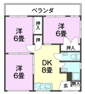 カーサ丸徳三3【4階】の間取り