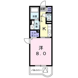 メゾン ソレイユ【2階】の間取り