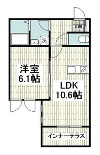 クレール・エ・ボウIII【1階】の間取り
