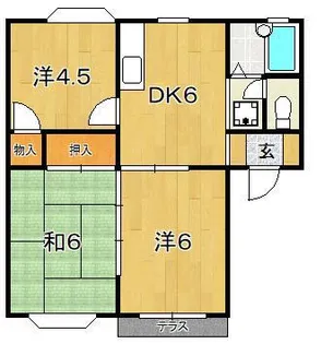 フジハイツ【1階】の間取り