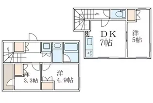 PASEO都立大学North【1階】の間取り