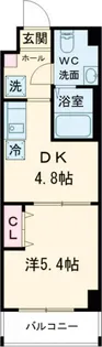アーバハイツ六町環七北通り【4階】の間取り
