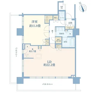 プラウドタワー大泉学園【12階】の間取り