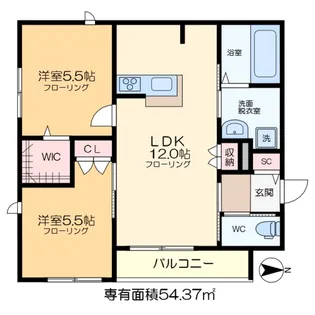 コンフォート中葛西【1階】の間取り