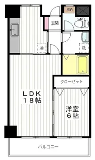 コンフォート宮城野【8階】の間取り