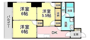 グラシアス砂津【2階】の間取り