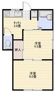 コートアネックス松栄【1階】の間取り