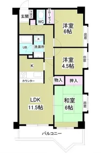 インシュランスビル12【3階】の間取り