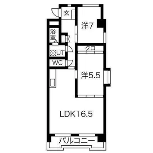 ウインザーK&Yマンション【2階】の間取り